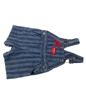 VTG OshKosh B'gosh Vestbak‎ Romper Shorts Overalls Striped 12 Months Cotton USA